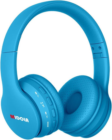 Kids Bluetooth Headphones Foldable Volume Limit 85dB/110dB - Blue