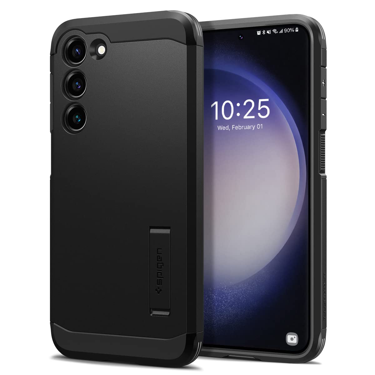 Spigen Tough Armor Designed for Galaxy S23 Plus Case (2023) [Kickstand] [Military-Grade Protection] - Black