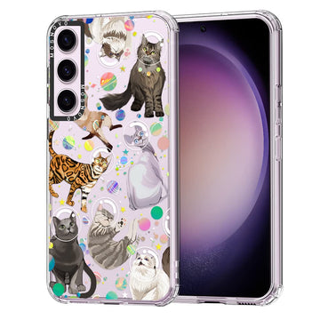 MOSNOVO Case for Samsung Galaxy S24 Ultra, [Buffertech 6.6ft Military-Grade Drop Protection] [Anti Peel Off Tech] Clear TPU Bumper Phone Case Cover Design - 70's Psychedelic Groovy Art