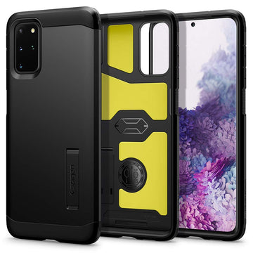 Spigen Tough Armor [Extreme Protection Tech] Designed for Samsung Galaxy S20 Plus Case (2020) - Black