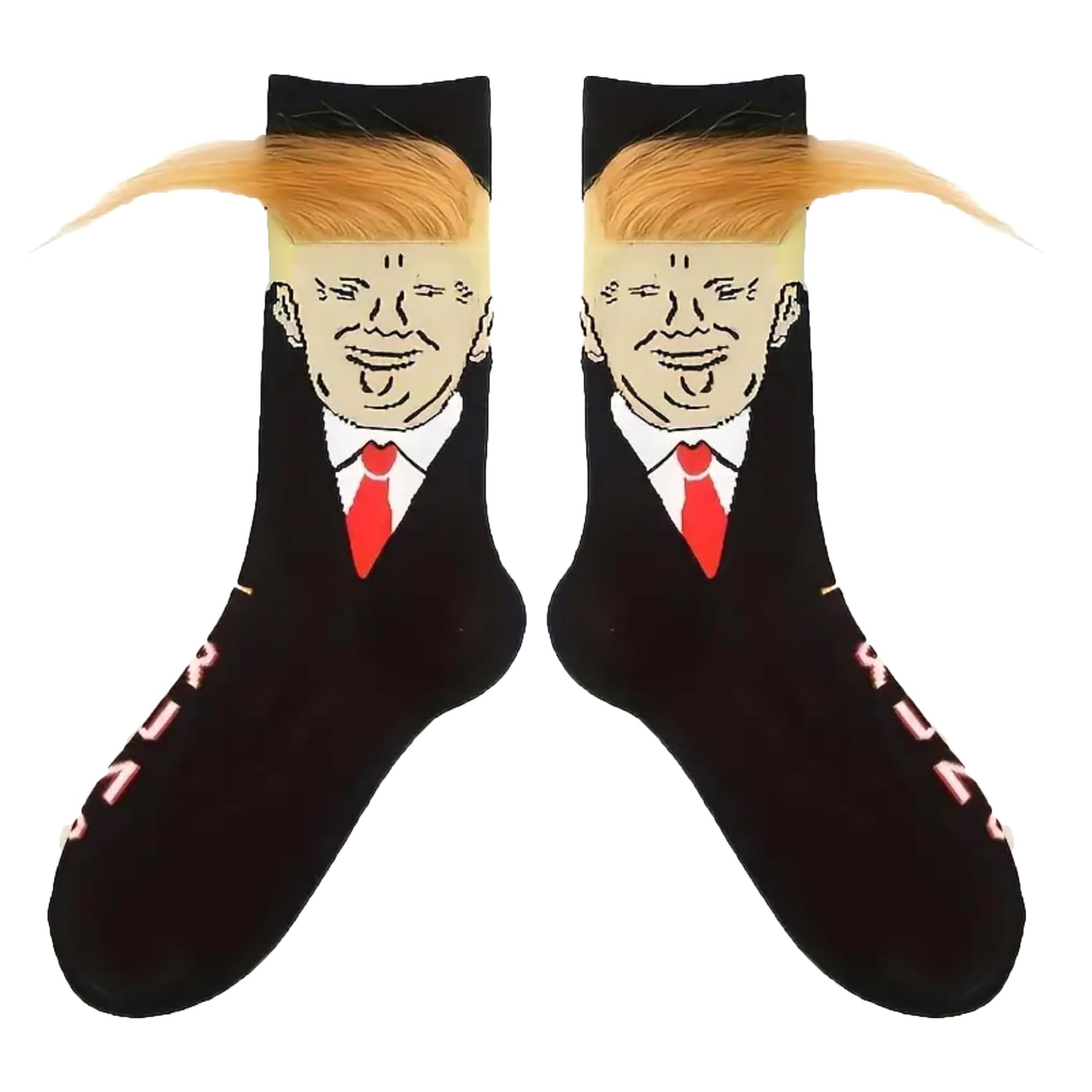 Trump Socks Funny Socks to Wear with Trump shoes Novelty President 2024 Socks Trump Merchandise Gift for Men Women