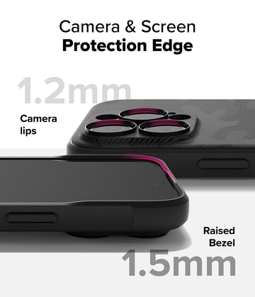 Ringke Onyx [Feels Good in The Hand] Compatible with iPhone 16 Pro Max Case, Anti-Fingerprint Technology Prevents Oily Smudges Non-Slip Enhanced Grip Precise Cutouts for Camera - Camo Black