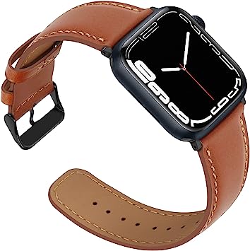 Anlinser Leather Bands Compatible with Apple Watch - Brown