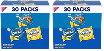 Nabisco Sweet Treats Cookie Variety Pack OREO, OREO Golden & CHIPS AHOY!, 30 Snack Packs (2 Cookies Per Pack)