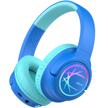 iClever Kids Bluetooth Headphones with LED Lights