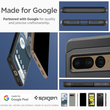 Spigen Tough Armor Case Compatible with Google Pixel 7 Pro - Black