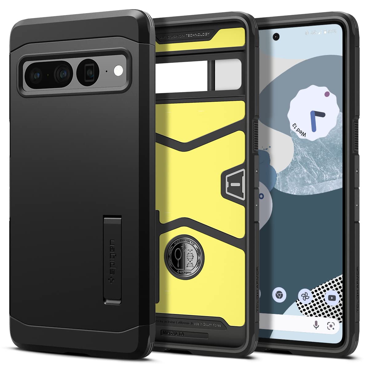 Spigen Tough Armor Case Compatible with Google Pixel 7 Pro - Black