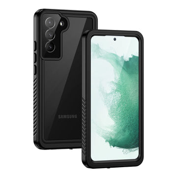 Lanhiem for Samsung Galaxy S22+ Plus Case, IP68 Waterproof Dustproof Case with Built-in Screen Protector, Heavy Duty Full Body Protective Phone Case for Samsung S22 Plus 5G, Black/Clear