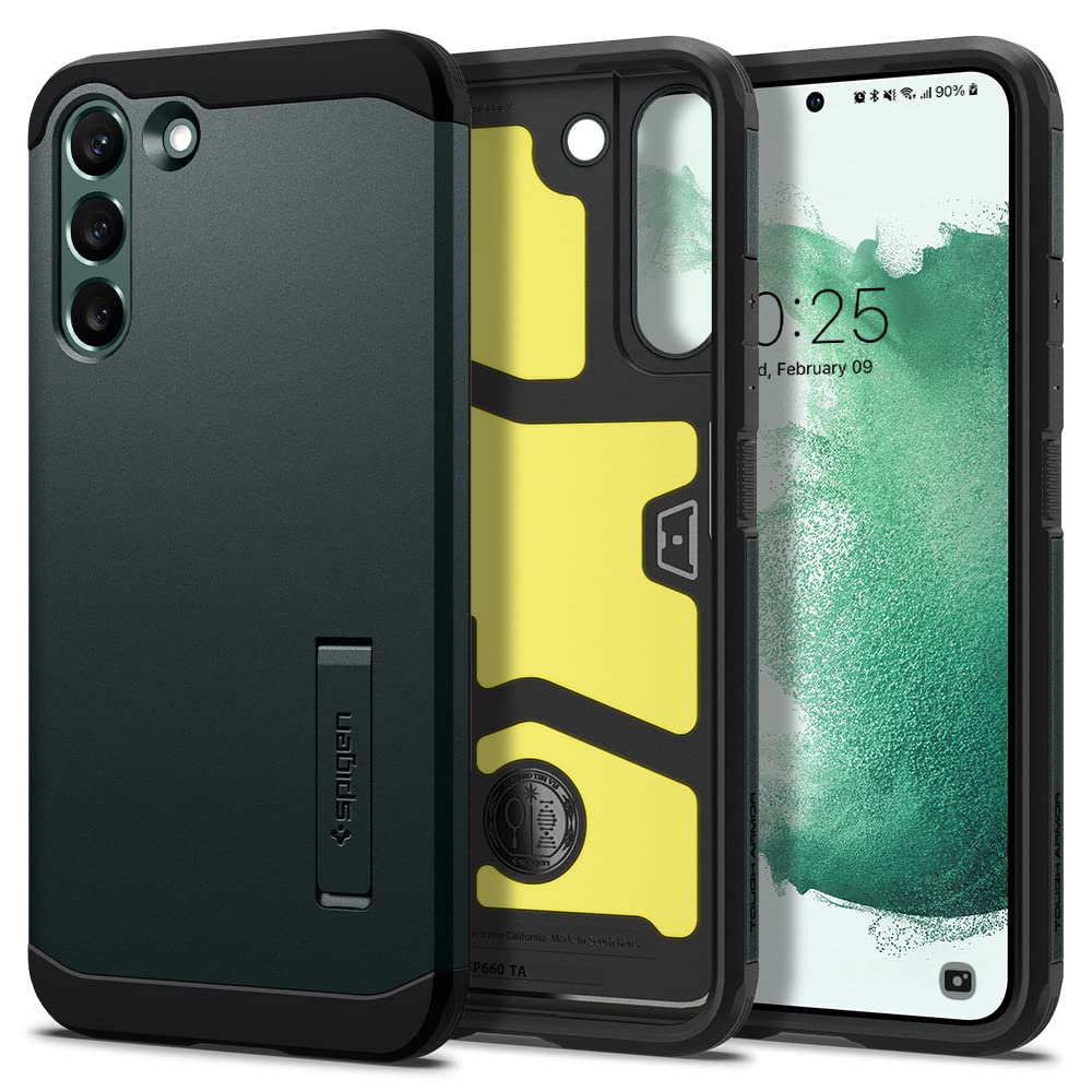 Spigen Tough Armor Designed for Galaxy S22 Plus Case (2022) - Abyss Green