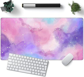 Purple Starry Sky Desk Pad - Elevate Your Workspace with Style and Comfort