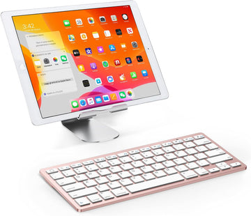 OMOTON Ultra-Slim Bluetooth Keyboard - Pink Gold