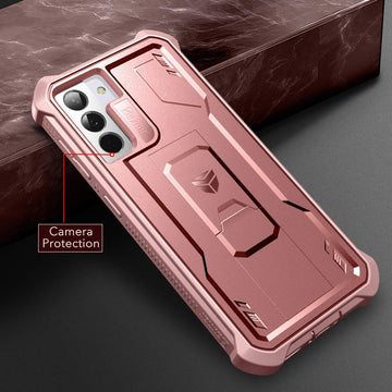 Dexnor for Samsung Galaxy S21+ Plus Case, [Built in Screen Protector and Kickstand] Heavy Military Grade Protection Shockproof Protective Cover for Samsung Galaxy S21 Plus 5G, 6.7 inch Rose Gold