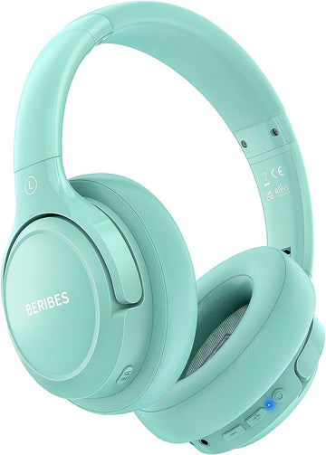 65H Playtime Bluetooth Headphones Over Ear Green with 6 EQ Modes