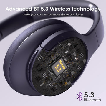 DOQAUS Upgraded Bluetooth Headphones - Purple