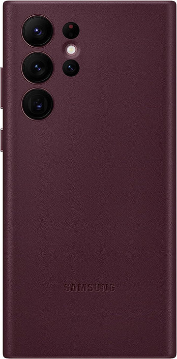 Samsung Galaxy Ultra S22 Leather Cover - Burgundy (EF-VS908LBEGUS)