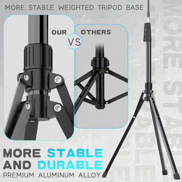 Versatile Cell Phone Tripod Stand: 16.5’’ Gooseneck, Remote, Adjustable 360°Ball Head