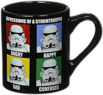 Star Wars Stormtrooper Expressions Ceramic Mug - 14 Ounces