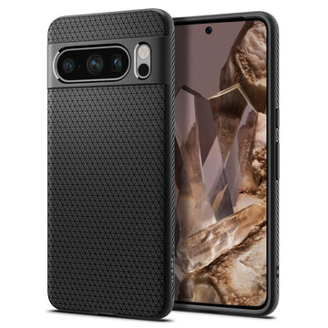 Spigen Liquid Air Armor Designed for Pixel 8 Pro Case (2023) [Military-Grade Protection] - Matte Black