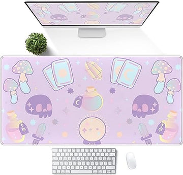 Purple Witchy Elements Desk Mat - XXL Gaming Mouse Pad for Desk Decor