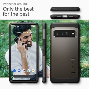 Spigen Tough Armor [Extreme Protection Tech] Designed for Google Pixel 6 Pro Case (2021) - Gunmetal