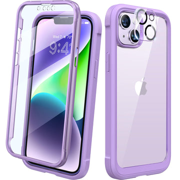 Diaclara Designed for iPhone 14 Plus Case, Full Body Rugged Case with Built-in Touch Sensitive Anti-Scratch Screen Protector, with Camera Lens Protector for iPhone 14 Plus 6.7