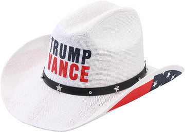 Trump Vance Make America Great Again MAGA Cowboy Hat Red