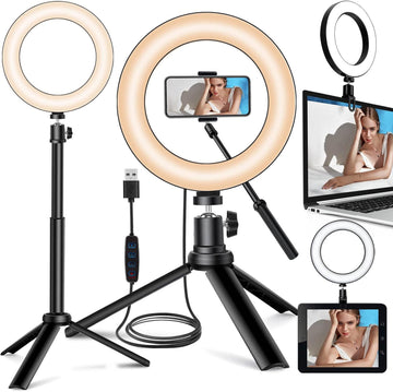 6'' Selfie Ring Light with Tripod Stand