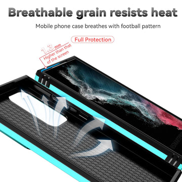 for Samsung Galaxy S23 Ultra Case with Slide Camera Cover HD Screen Protector [Military Grade Drop Tested] Magnetic Ring Holder Kickstand Protective Phone Case for Samsung Galaxy S23 Ultra 2023, Mint