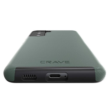 Crave Dual Guard for Galaxy S21+ Case, Shockproof Protection Dual Layer Case for Samsung Galaxy S21 Plus, S21+ 5G (6.7 inch) - Forest Green