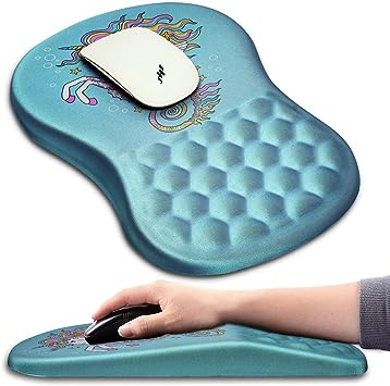 Unicorn Ergonomic Mouse Pad with Wrist Support (12x8 inch)