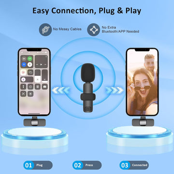 MAYBESTA Bluetooth Mini Microphone for iPhone/iPad