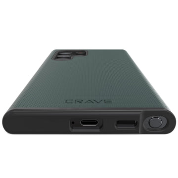 Crave Dual Guard for Samsung Galaxy S22 Ultra, Forest Green, Cellular Phone Case, Shockproof Protection, Dual Layer, TPU/PC