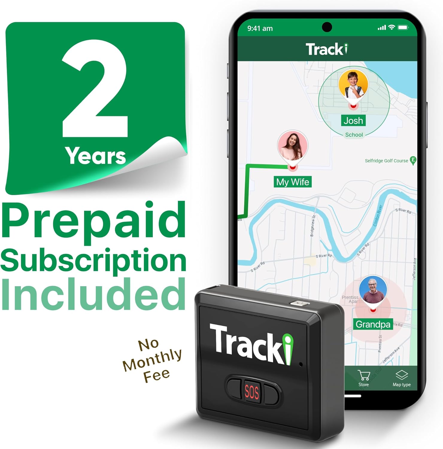 Tracki GPS Tracker for Vehicles No monthly fee, USA Made Tech. 4G LTE Car GPS Tracking Device. Unlimited Distance, US & Worldwide. Small Portable Real time Mini Magnetic. Includes 2 years subscription