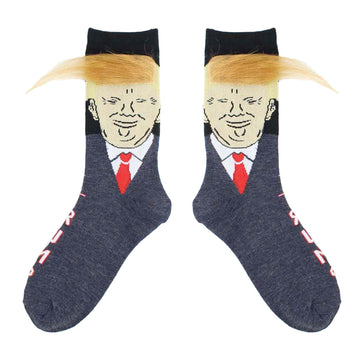 Trump Socks Funny Socks to Wear with Trump shoes Novelty President 2024 Socks Trump Merchandise Gift for Men Women