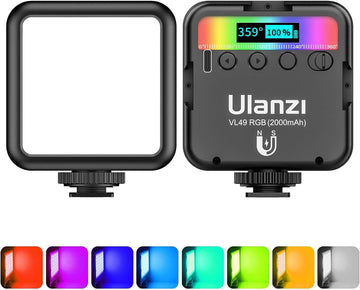 VL49 RGB Video Lights: Portable 360° Full Color LED Camera Light