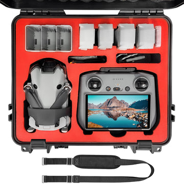 FPVtosky Hard Case for DJI Mini 4 pro/Mini 3 pro,Waterproof Carrying Case for DJI Mini 4/Mini 3 Series with DJI RC Controller,DJI Mini 4 Pro/DJI Mini 3 Pro Accessories