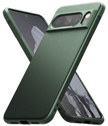 Ringke Onyx [Feels Good in The Hand] Designed for Google Pixel 8 Pro Case, Anti-Fingerprint Technology Prevents Oily Smudges Non-Slip Enhanced Grip Precise Cutouts for Camera - Dark Green