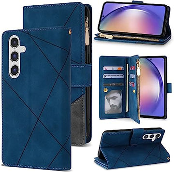 Neiye Samsung Galaxy A54 5G Wallet Case with RFID Blocking, Zipper, and Kickstand