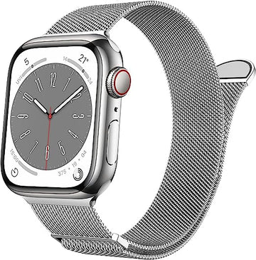 Marge Plus Stainless Steel Mesh Loop Apple Watch Band - Silver