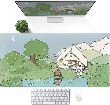 Vibrant Anime Extended Desk Mat - Charming Mouse Pad for Stylish Workstation