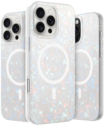 LONLI Hue - for iPhone 15 Pro Max Case [Compatible with Magsafe] - Holographic Iridescent - [10FT Drop Protection] [4 Airbag Cushioned Corners] - Cute, Unique and Aesthetic (2023)