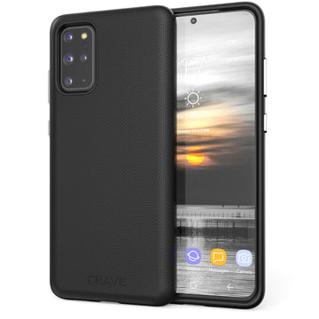 Crave Dual Guard for Samsung Galaxy S20+ Case, Shockproof Protection Dual Layer Case for Samsung Galaxy S20+, S20 Plus 5G - Black