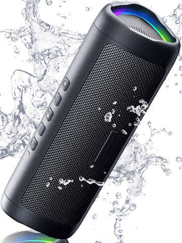 Bluetooth Speaker, Waterproof Portable Speaker with HD Sound, 24H Playtime, TWS Pairing