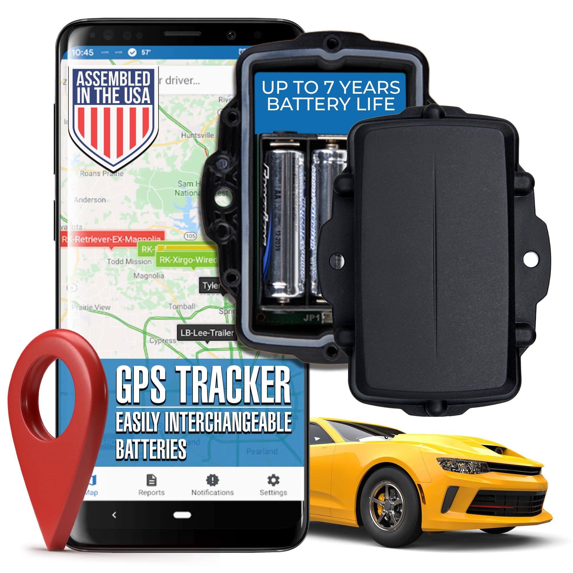 LoneStar Tracking GPS Tracker: Oyster3 4G/5G - Long Battery Life Hidden Car GPS Tracker Device, Anti-Theft Car Security for Vehicles,Cars,Trucks, Assets, Real-Time GPS Tracking (Subscription Required)