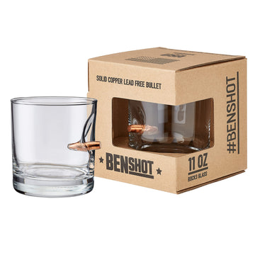 Bulletproof Trump Drinking Glasses - Made in the USA - MAGA (11oz Rocks Glass)