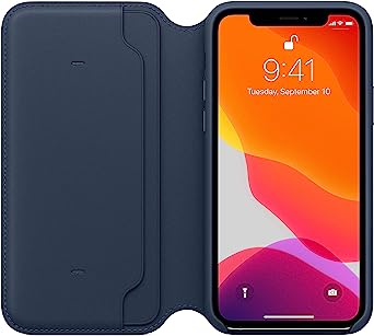 Apple iPhone 11 Pro Deep Sea Blue Leather Folio Case