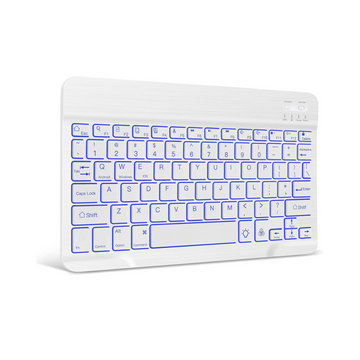 XIWMIX Ultra-Slim Wireless Bluetooth Keyboard - 7 Colors Backlit