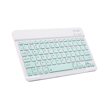 Ultra-Slim Bluetooth Keyboard for Apple iPad iPhone Samsung - 10 inch Light Green