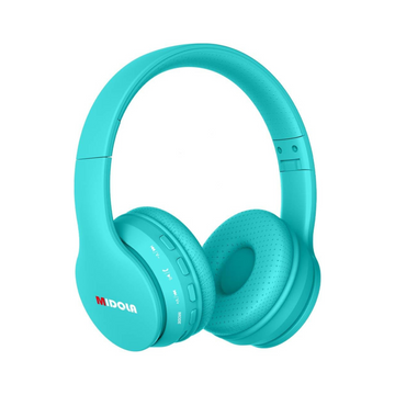 Kids Bluetooth Headphones Foldable Volume Limit 85dB/110dB - Turquoise