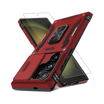 DEERLAMN Red Galaxy S24 Ultra Case